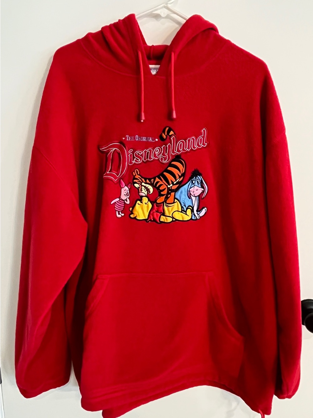 Vintage Mens Size XL Disneyland Resort Exclusive Winnie The Pooh Fleece Pullover